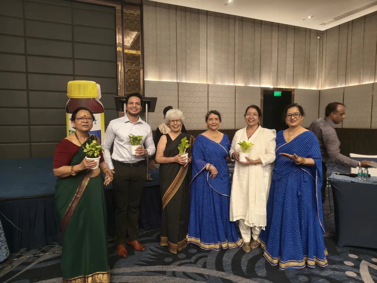 Dr. Pawan Goel with colleagues at a community health event