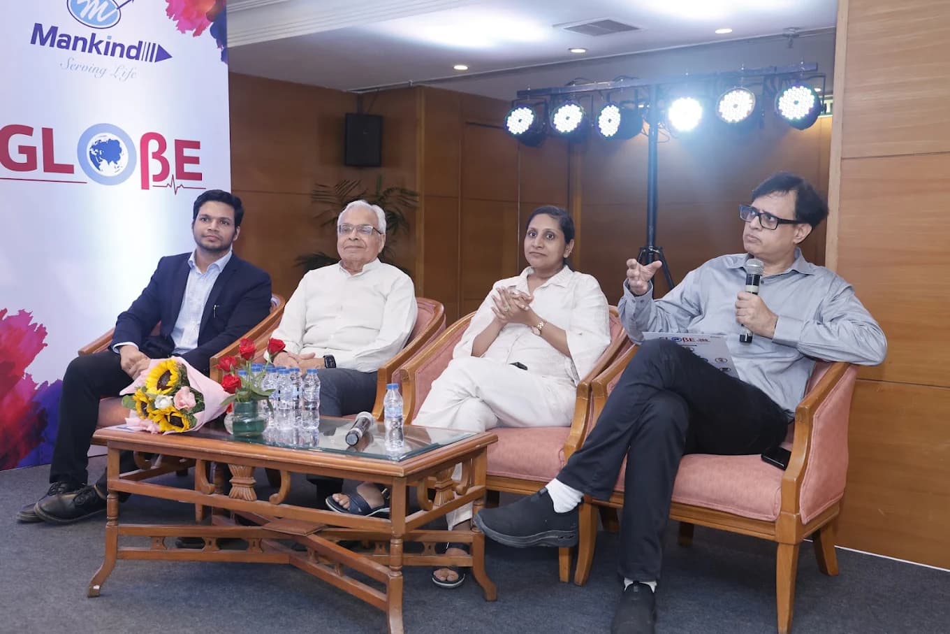 Dr. Pawan Goel on a panel discussion at a medical event